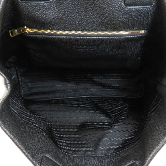 PRADA Black Leather Tote Bag - Picture 5 of 11